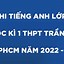 Đề Thi Giữa Kì 1 Tiếng Anh Lớp 4 Sách Cánh Diều